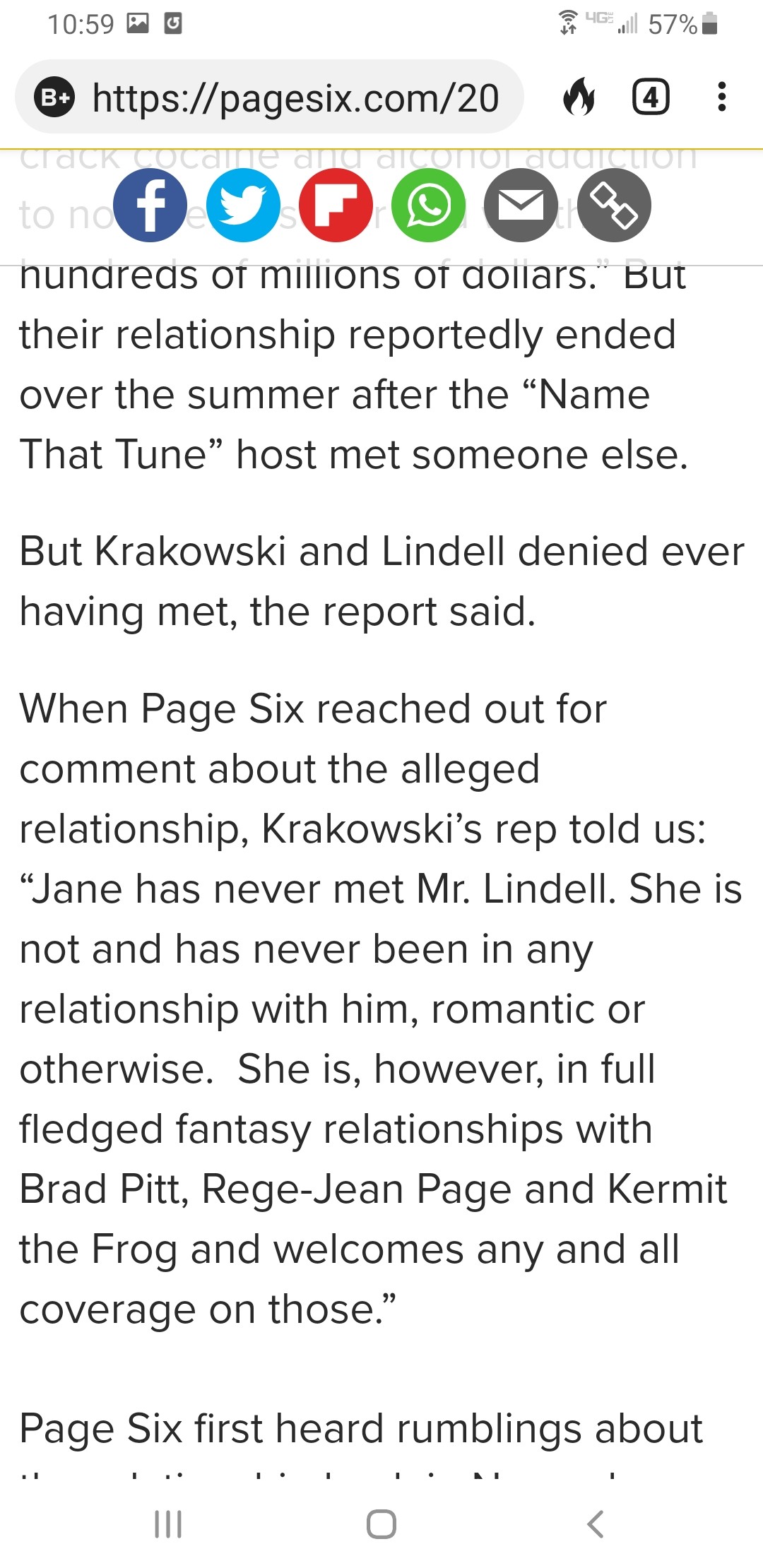 Jane Krakowski rumored to have an affair with My Pillow CEO. I'