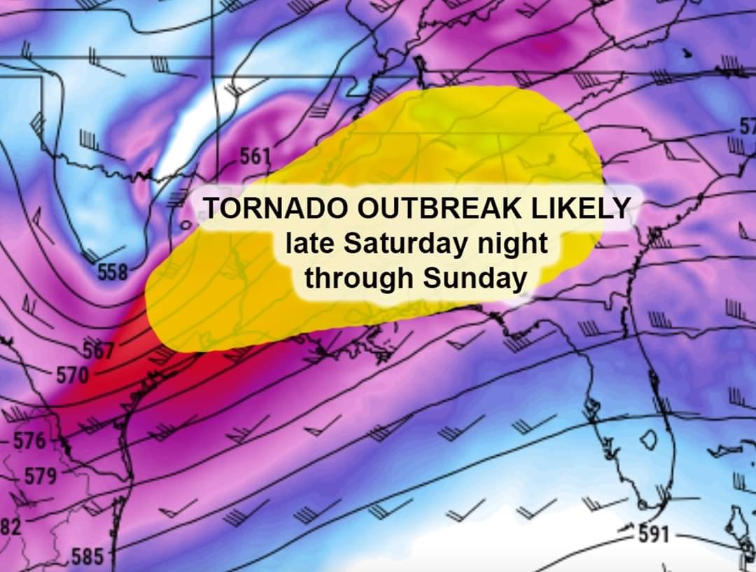 Severe weather (watch issued pg 3)