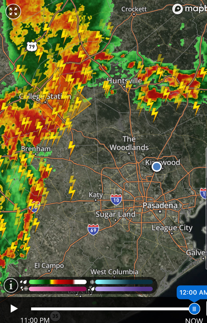 Nasty looking storme on radar