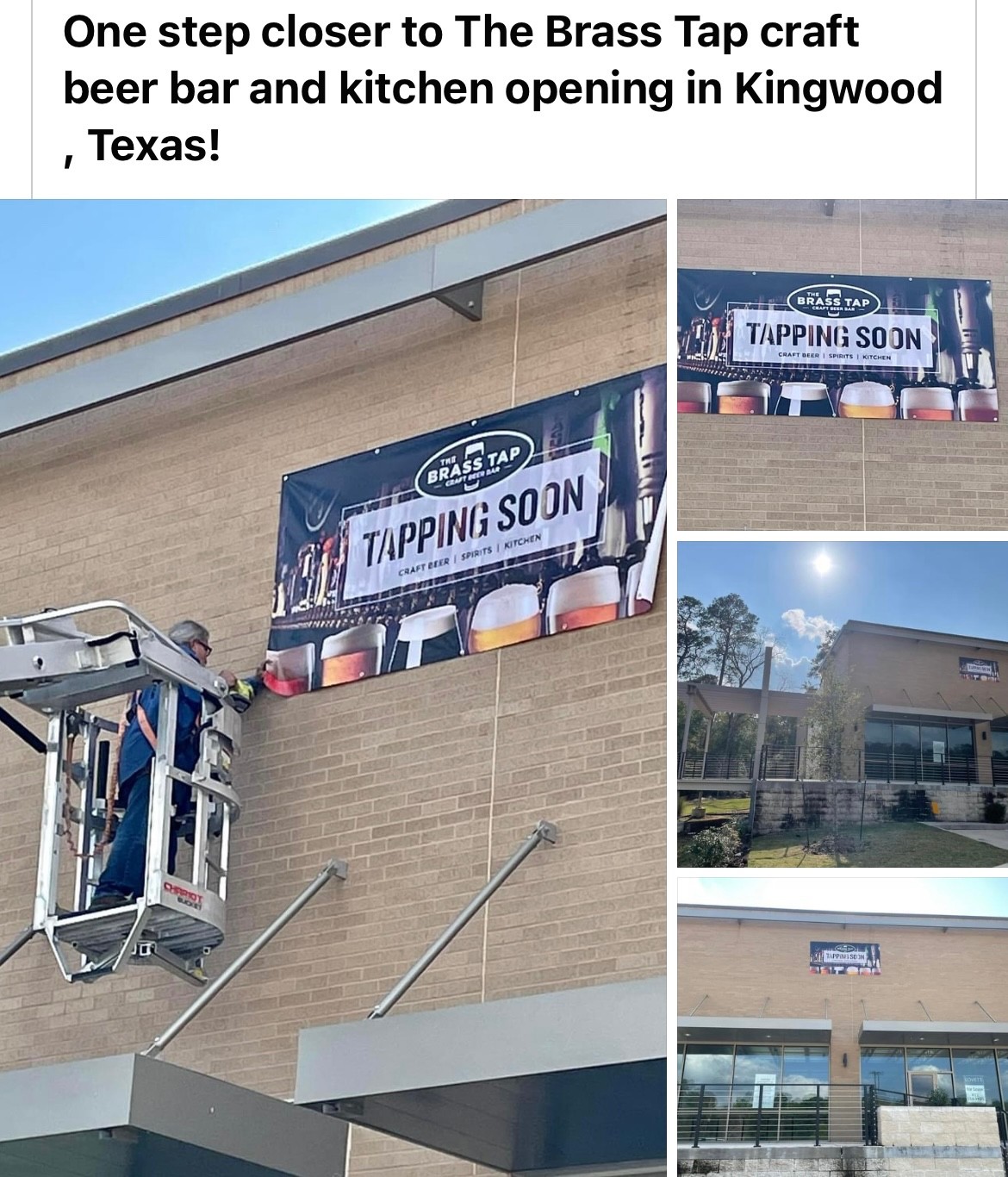 Brass Tap and Kitchen coming to the Docks at new HEB . Opening J