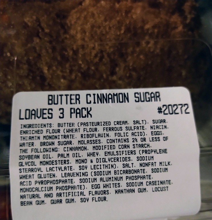 Costco butter cinnamon sugar loaves