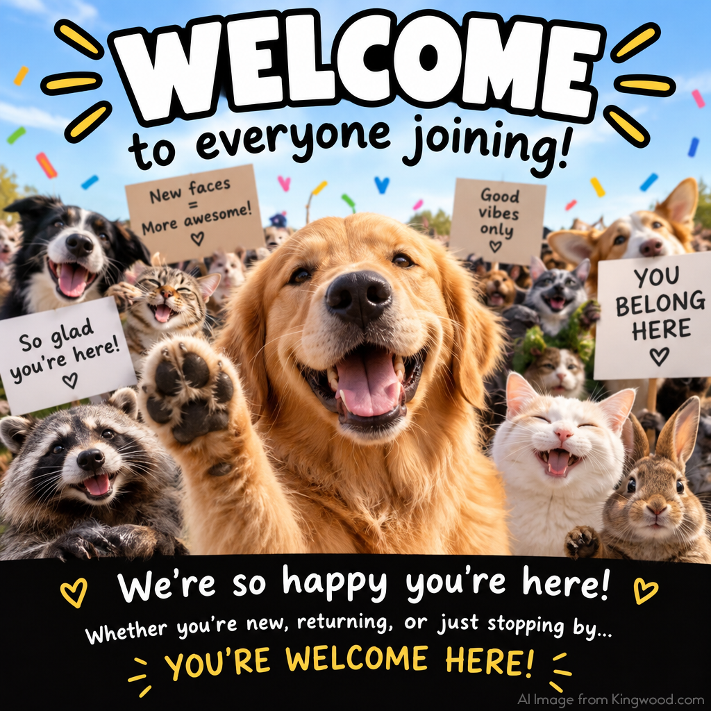 Wlcome Back Note Welcome, New Members!